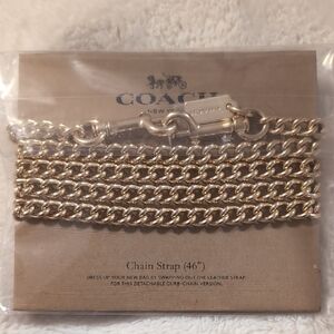 Coach Luxurious Gold Chain Strap